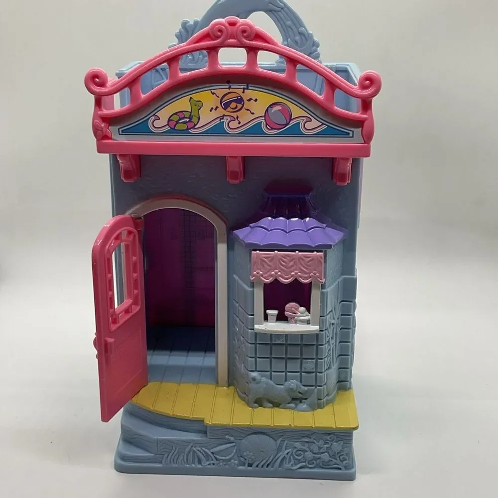Vintage Fisher-Price Blue, Pink & Purple Sweet Streets Seaside Play Shop